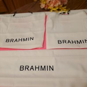Brahmin Cream Recycled Material Bag